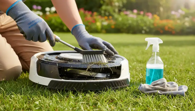 Mähroboter reinigen: Pflege für lange Lebensdauer