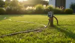 Rasen effizient bewässern mit Tropfschlauch