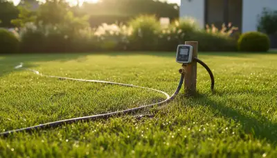 Rasen effizient bewässern mit Tropfschlauch