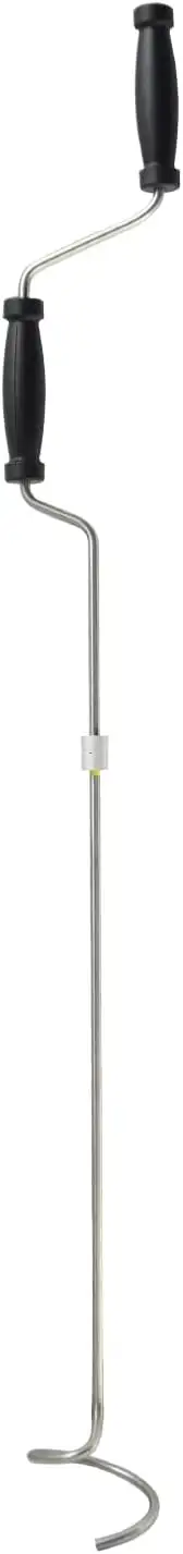 Kompostbelüfter Kompostwender Rührer 110cm- Manuelles Kurbelwerkzeug aus Edelsta