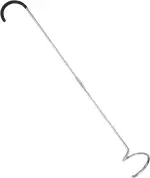 Kompostbelüfter aus Edelstahl 80 cm – Manuelles Kurbelwerkzeug zum Mischen & Wenden von Kompost – Robuster Kompostwender mit ergonomischem Griff – Einfach zu bedienen & platzsparend