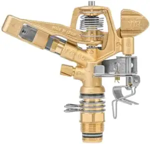 Messing Sprinkler 35m AG 3/4" Kreisregner Sprenger Rasenregner Impuls Regner Vol