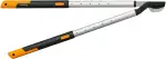 Fiskars SmartFit Bypass-Teleskop-Astschere für frisches Holz, Antihaftbeschichtet, Gehärteter Präzisionsstahl, Grifflänge: 66 bis 90 cm, Schwarz/Orange, L86, 1013564