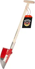 SHW-FIRE | Hohlspaten mit Eschenholzstiel, T-Griff, geschmiedetem Spezialstahl, Spaten ideal zum ...
