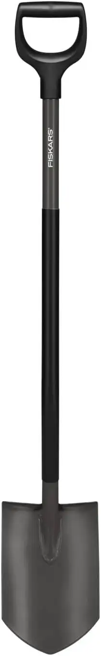 Fiskars Gärtnerspaten, Spitz, Spaten für harte, steinige Böden, Länge: 125 cm, H