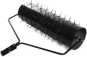 Gartenwalze 100cm für Rasentraktor – Rasenwalze mit Dornen (Aerator), Rasenlüfte