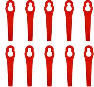 Ersatzmesser Rasentrimmer,100 Stück Rasentrimmerersatz,Kunststoffersatzklingen,R