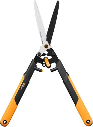 Fiskars X-series DualAction Heckenschere HSX96, 2-in-1-Modus für schnelle oder k