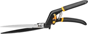 Fiskars Rasenkantenschere GS21, Soft-Touch Griff, Länge 31 cm, Stahl/Kunststoff,
