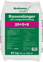 Beckmann 25kg für 830m² Rasendünger mit Langzeitwirkung