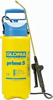 GLORIA Drucksprühgerät prima 5 | 5 Liter Gartenspritze & Drucksprüher | Pumpsprühflasche für Pflanze