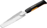 Fiskars Unkrautstecher für tief verwurzeltes Unkraut, Länge: 39,6 cm, Schwarz/Orange, Rostfreier Stahl/Kunststoff, Xact, 1027046