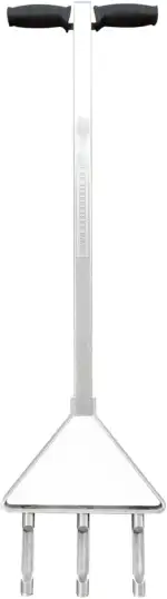 RISISANI® Hand-Aerifizierer | V2A-Edelstahl rostfrei | 100% Made in Germany | inkl. 20mm Hohlspoons | Rasenlüfter Rasenbelüfter Rasen belüften lüften auflockern