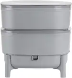 Economy Wurmkomposter für Küche und Balkon - Design Wurmkiste aus 100% Recyceltem Kunststoff - Ve...