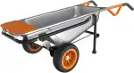WORX WG050 Aerocart Multifunktions-Schubkarre – 8-in-1 Funktion: Sackkarre mit Vollgummireifen, Gartenkarre, Tragehilfe, Müllbeutelhalter UVM.