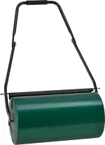 Juskys Rasenwalze Fritz 60 cm 48L / 60 kg, befüllbar mit Wasser / Sand, Schmutzabweiser & Griff G...