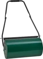Juskys Rasenwalze Fritz 60 cm 48L / 60 kg, befüllbar mit Wasser / Sand, Schmutzabweiser & Griff G...