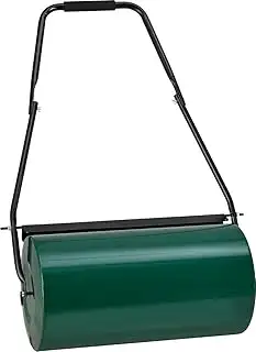 Juskys Rasenwalze Fritz 60 cm 48L / 60 kg, befüllbar mit Wasser / Sand, Schmutzabweiser & Griff G...