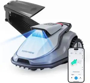 V1000 Mähroboter ohne Begrenzungskabel mit Garage, Tri-AI-Vision-Technologie ohn