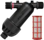PLANTAWA 3/4" Maschenfilter für 25mm Rohrleitungen | Inklusive Ablassstopfen | Tropfbewässerungsfilter mit 120 Maschen Filterkapazität | Modulares Azud Filter 100 Landwirtschaftliches Filtersystem