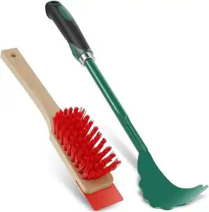 Mäherdeck Stiff Bristle Brush With, Rasenmäher-Wartungsdeck für die Gartenpflege