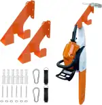 2 Stück Wandmontiert MotorsäGenhalter Passend für Stihl,Husqvarna,Echo KettensäGe ZubehöR 150Lbs Belastbar,Forst ZubehöR,SchüTzt Vor Rost Und Spart Platz In Garagen Und WerkstäTten