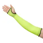 Amazon Basics. Armschutzhüllen. schnittfest. 45 cm lang. mit Daumenloch. gelb. 1 Paar