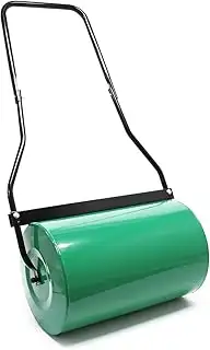 Wiltec Rasenwalze 32 x 50 cm mit Schmutzabstreifer, Gartenwalze mit 40 l Füllmen