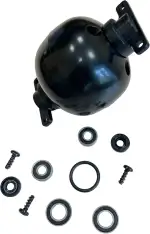 TIMBERA Reparatursatz kompatibel mit Husqvarna Automower – 1× Hinterrad (6 mm Achse), 2× Lager für Gleitplatte – 105, 305, 308, 308X