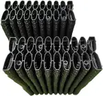 Gitterplatte für Rasenmäher 20 x 49 x 3 cm Rasenstabilisierung Paddockplatte (1, Schwarz)