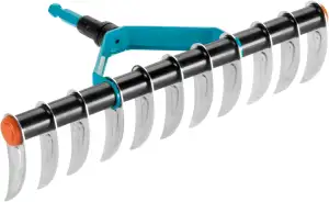 Gardena combisystem-Rasenlüfter: Manueller Vertikutierer mit 35 cm Arbeitsbreite