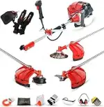 BU-KO 52cc Motorsense Benzin Rasentrimmer Garden Tool inklusive: String Trimmer, Freischneider mit 3