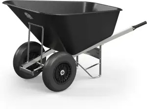 Schubkarre 200 Liter Kunststoff Schubkarre mit pannensicheren Twin Slim Reifen s
