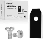 30 x Titan Messer Klingen, Linkbro Mähroboter Ersatzmesser mit 30 Schrauben für alle Gardena Mähroboter Husqvarna Automower,Rasenroboter Messer Rasenmäher Klingen