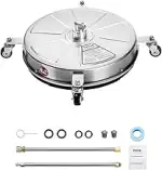VEVOR 465 mm Hochdruckreiniger-Oberflächenreiniger, Flächenreiniger aus Edelstahl mit 4 Rädern, m...