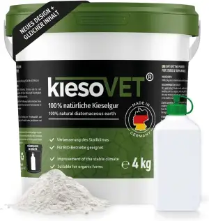 GreenPet KiesoVet Kieselgur für Hühner 4kg - Reine biologische Diatomeenerde ink