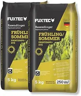 FUXTEC Rasendünger Frühling/Sommer FX-RDFS10, stickstoffbetonter Rasendünger für gleichmäßiges Wachs