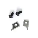 Sinoprotools Abrundfräser Wendeplatten Wendemesser 2 Stück Ersatzklingen und 2 Schrauben, Radius 6.35mm,2-seitigen Austauschbare Hartmetall-Wendemesser,Zubehör für Abrundfräser(als Ersatz)