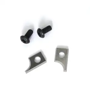 Sinoprotools Abrundfräser Wendeplatten Wendemesser 2 Stück Ersatzklingen und 2 S