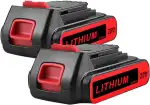 2-Pakete 3.0Ah Li-Ion-Ersatzbatterie für Schwarz und Decker 20V BL1518 BL2018 LBXR20 LBXR2020-OPE LB20 LBX20 BL2018-XJ GKC1825L GTC1850L20 STC1820
