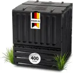 GARANTIA ECO-King Komposter 400 Liter schwarz - Komposter Garten, Schnellkomposter, Abfall & Recy...