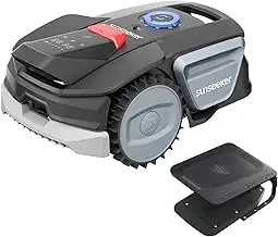 Sunseeker V1+Garage, Mähroboter ohne Begrenzungskabel, 300 m² für Kleine Gärten,