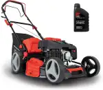 Scheppach Benzin Rasenmäher MS230-53 mit Radantrieb | 53cm Schnittbreite | 65L Fangbox | Höhenver...