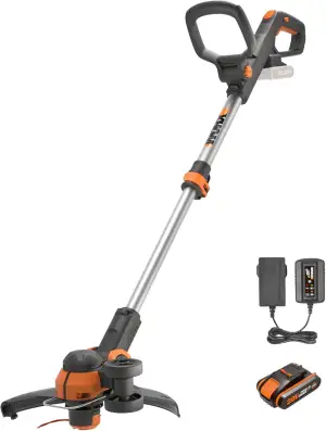 WORX WG163E.1 20V Akku-Rasentrimmer –​​ Inkl. Li-Ion Akku, Ladestation, Spule, S