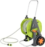 Amazon Basics Schlauchwagen mit Schlauch, 30 m, Grün/Grau
