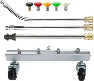 Hochdruckreiniger Unterbodenreiniger, Unterbodenwaschanlage, mit Schwenkrad und 