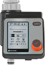 Gardena Bewässerungssteuerung Master: Automatische und zeitsparende Bewässerung, 6 Zeitpläne, LCD-Display, Water Now-Funktion, Safe-Stop (1892-20)