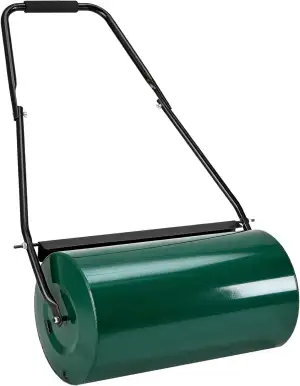 Juskys Rasenwalze Fritz 60 cm 48L / 60 kg, befüllbar mit Wasser / Sand, Schmutza