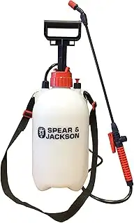 Spear & Jackson 5LPAPS 5 Liter Drucksprüher mit Pumpfunktion, 5 L, verstellbare Düse, 560 mm Sprü...