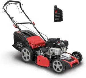 Scheppach MS180-51 Benzin Rasenmäher mit Radantrieb | 5,4 PS | 51cm Schnittbreit